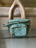 Coach Mint Green Signature Canvas Belt Bag
