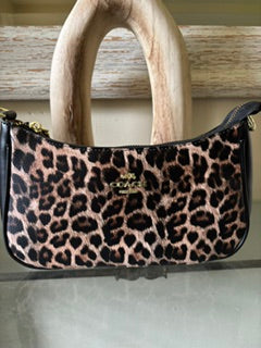 Coach Leopard Print Mini Shoulder Bag